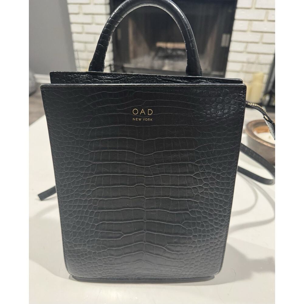 OAD Mini Arc Backpack True Black Gold Hardware Convertible